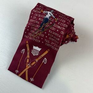 Rooster Neck Tie Cotton‎ Square Tip Ski Formal Fun Classic